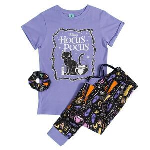 Hocus Pocus Womens/Ladies Thackery Binx Pajama Set / Purple
